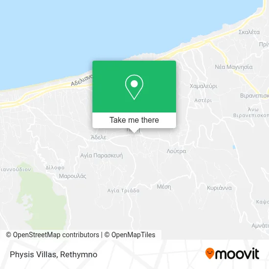 Physis Villas map