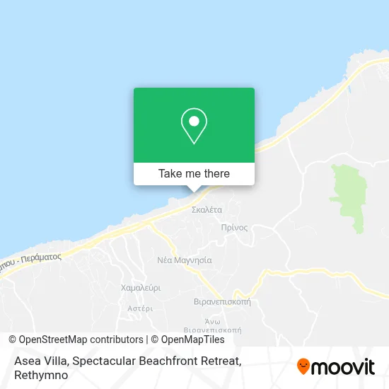 Asea Villa, Spectacular Beachfront Retreat map