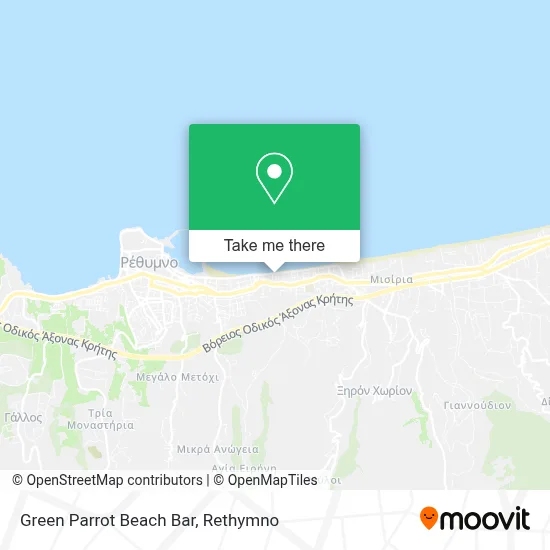 Green Parrot Beach Bar map