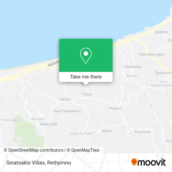 Sinatsakis Villas map