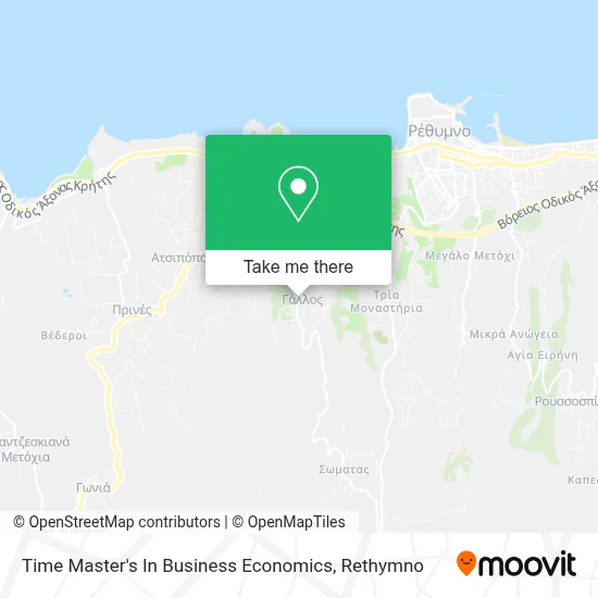 Time Master's In Business Economics map