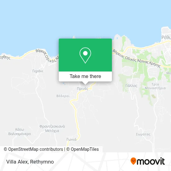 Villa Alex map