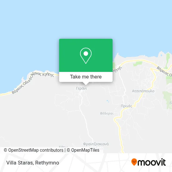 Villa Staras map