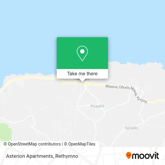 Asterion Apartments map