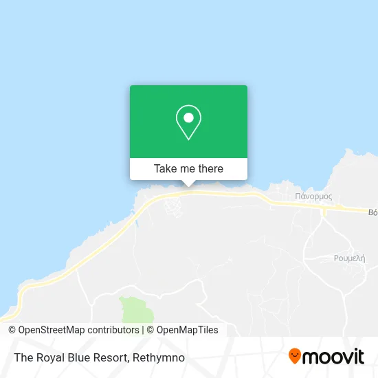 The Royal Blue Resort map
