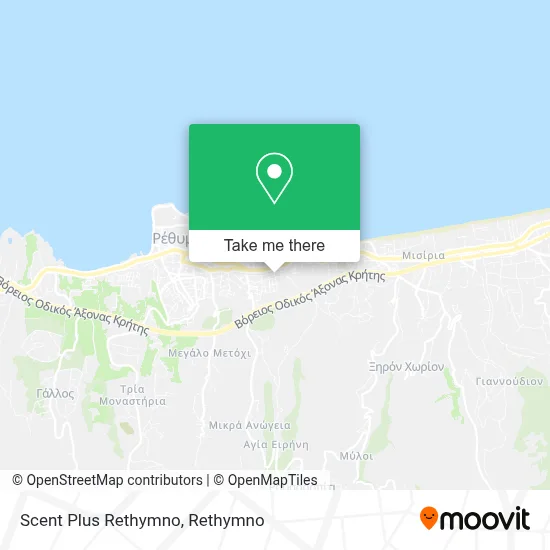 Scent Plus Rethymno map