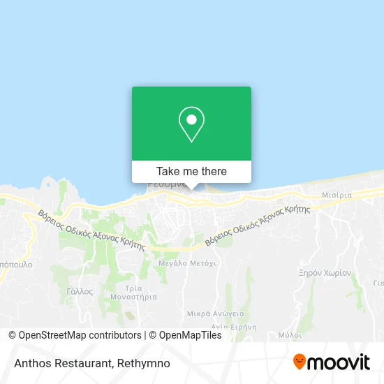 Anthos Restaurant map