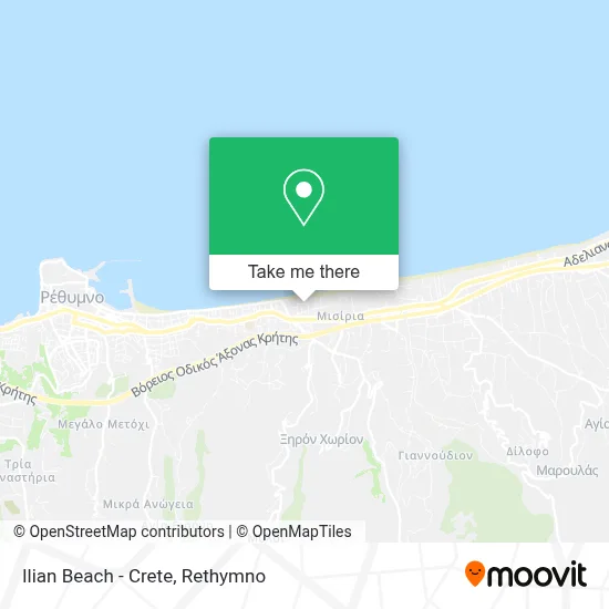 Ilian Beach - Crete map