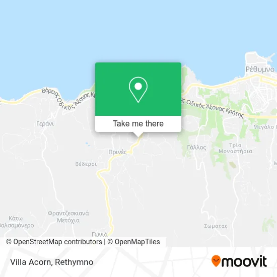 Villa Acorn map