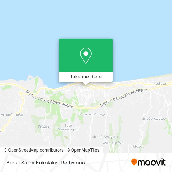 Bridal Salon Kokolakis map