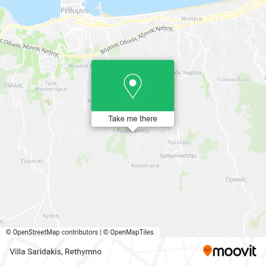Villa Saridakis map