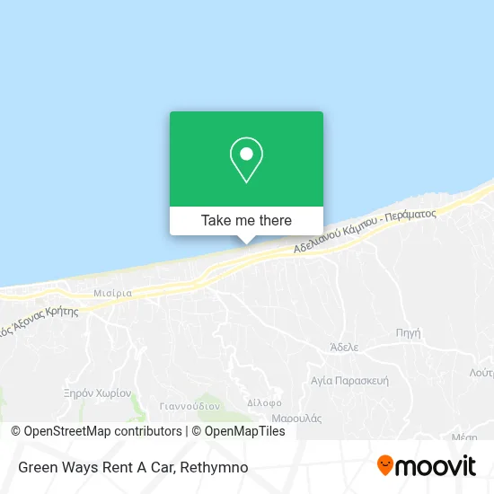 Green Ways Rent A Car map