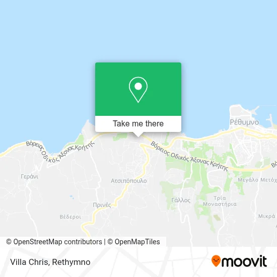 Villa Chris map