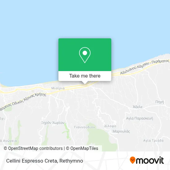 Cellini Espresso Creta map