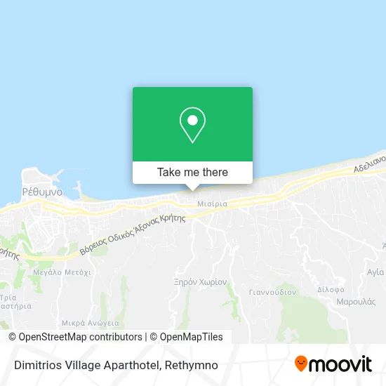 Dimitrios Village Aparthotel map
