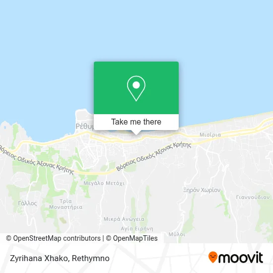 Zyrihana Xhako map