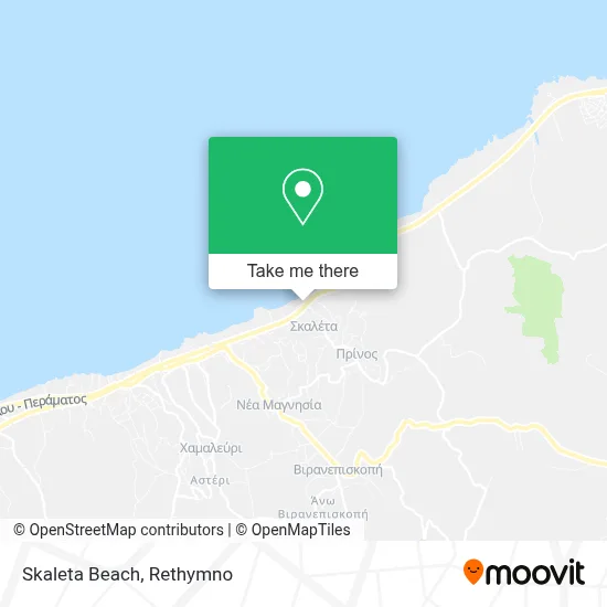 Skaleta Beach map