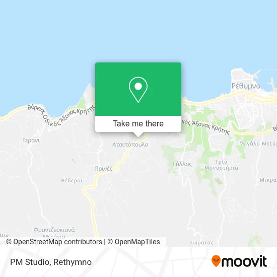 PM Studio map