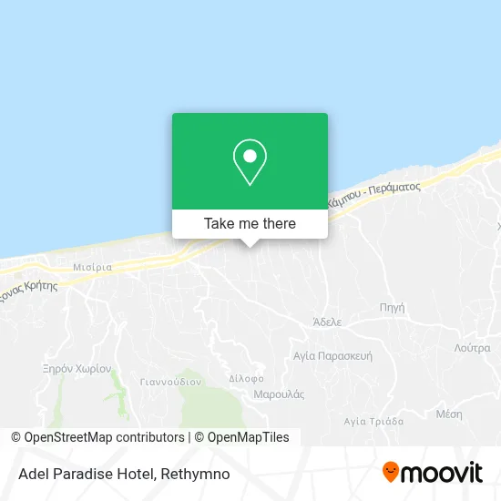 Adel Paradise Hotel map