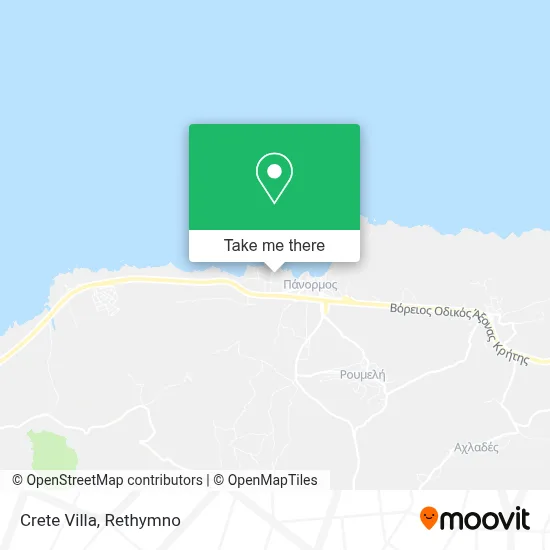 Crete Villa map