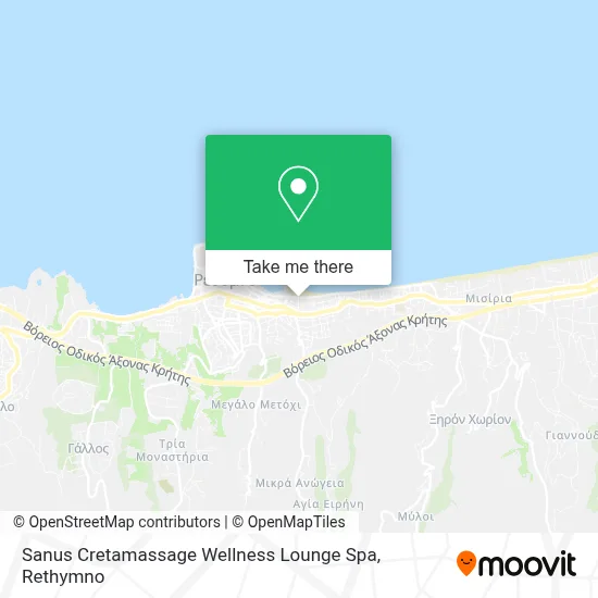 Sanus Cretamassage Wellness Lounge Spa map