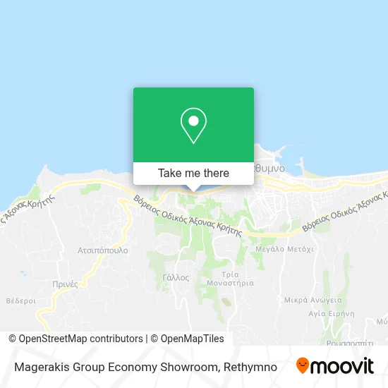 Magerakis Group Economy Showroom map