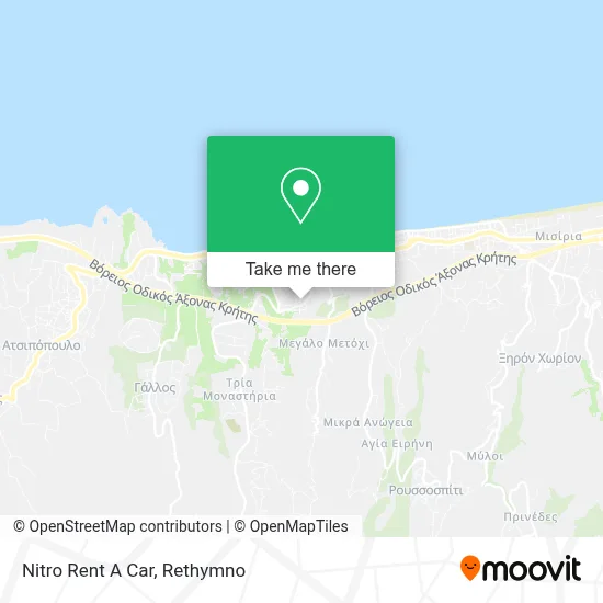 Nitro Rent A Car map