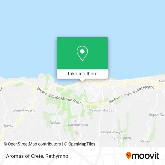 Aromas of Crete map