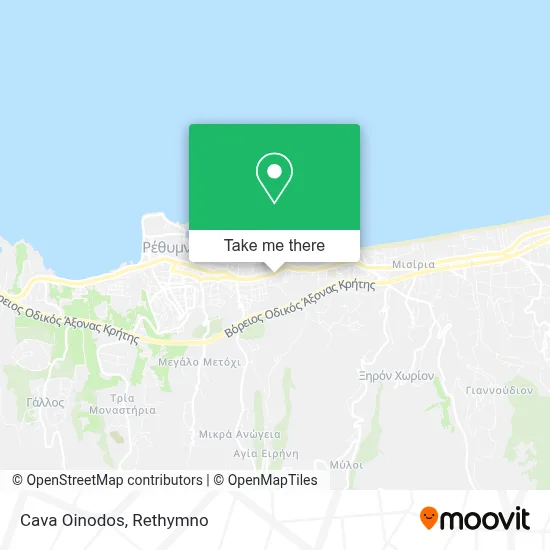 Cava Oinodos map
