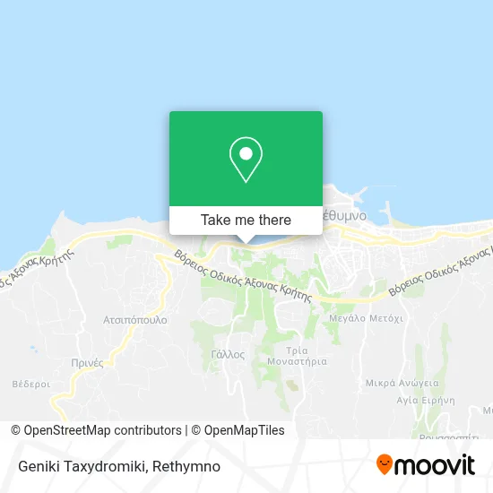 Geniki Taxydromiki map