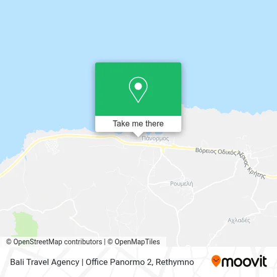 Bali Travel Agency | Office Panormo 2 map