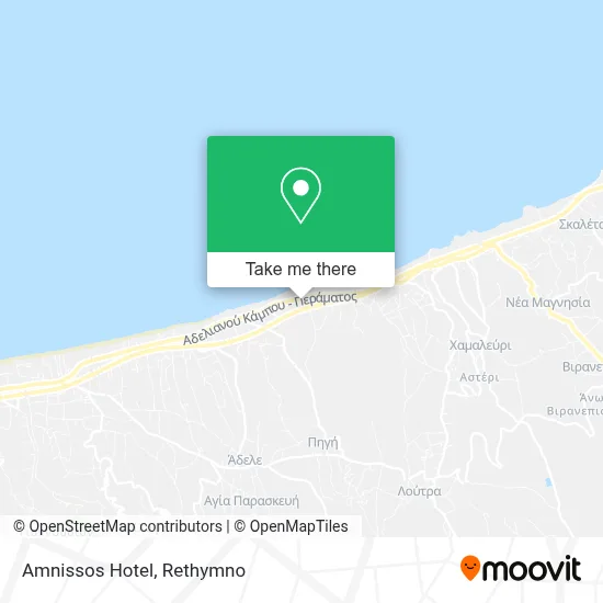 Amnissos Hotel map
