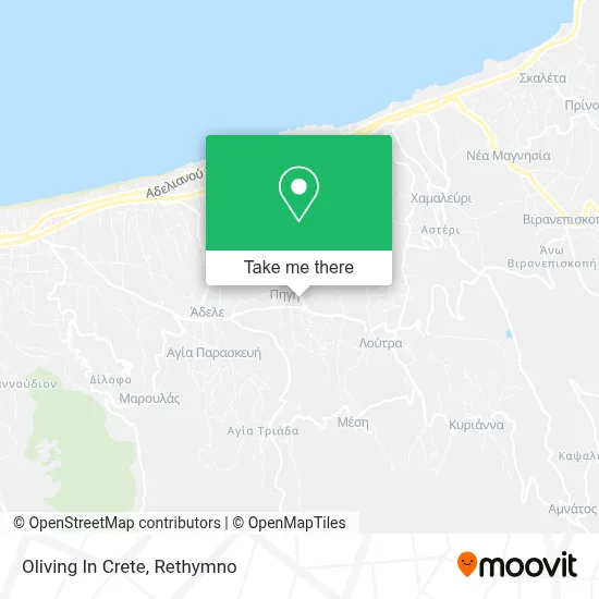 Oliving In Crete map