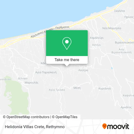 Helidonia Villas Crete map