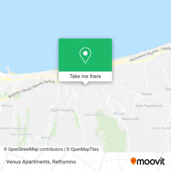 Venus Apartments map