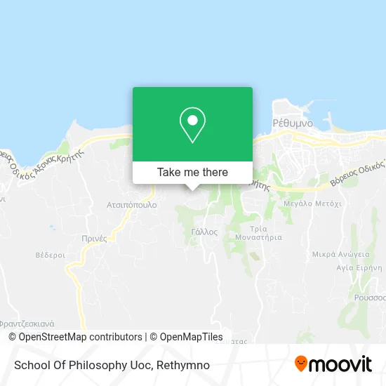 School Of Philosophy Uoc map