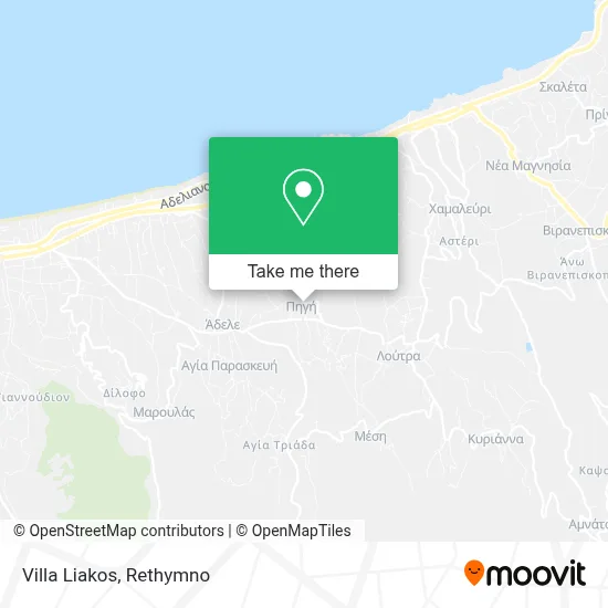 Villa Liakos map