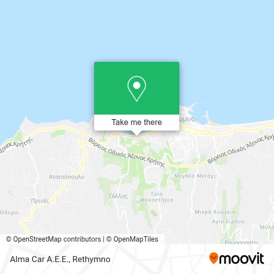 Alma Car  A.E.E. map