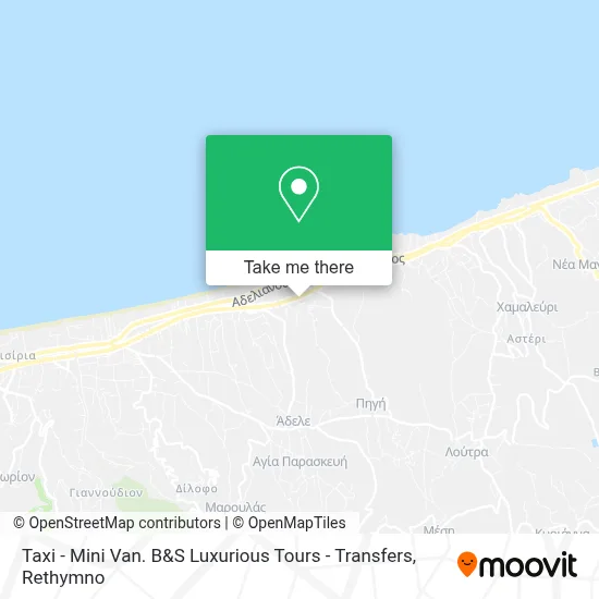 Taxi - Mini Van. B&S Luxurious Tours - Transfers map