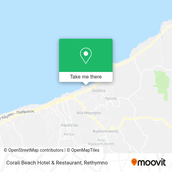 Corali Beach Hotel & Restaurant map