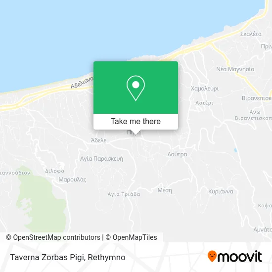 Taverna Zorbas Pigi map