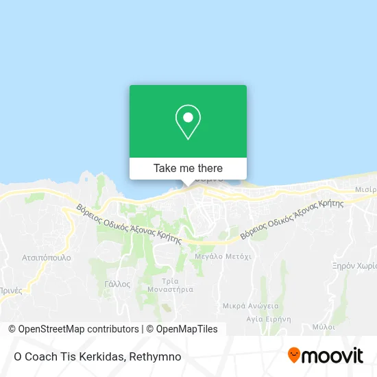 O Coach Tis Kerkidas map