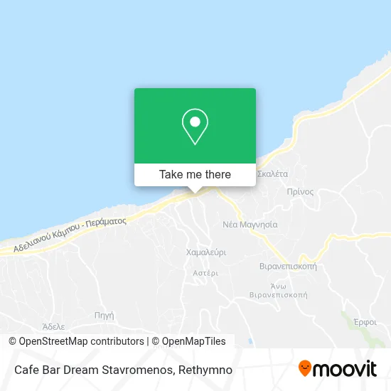 Cafe Bar Dream Stavromenos map