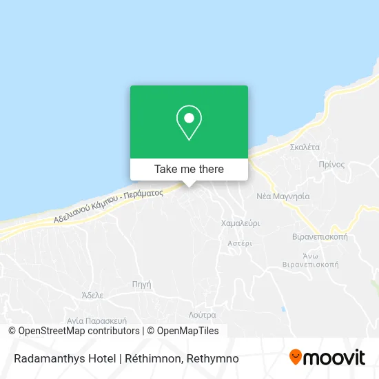 Radamanthys Hotel | Réthimnon map