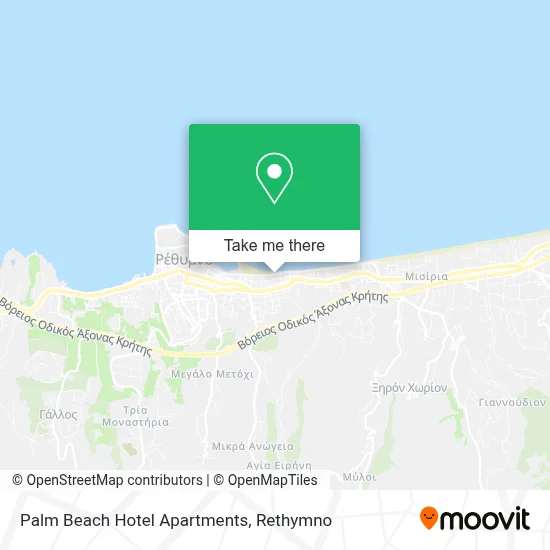 Palm Beach Hotel Apartments map