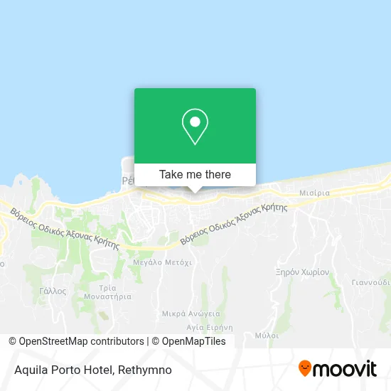 Aquila Porto Hotel map