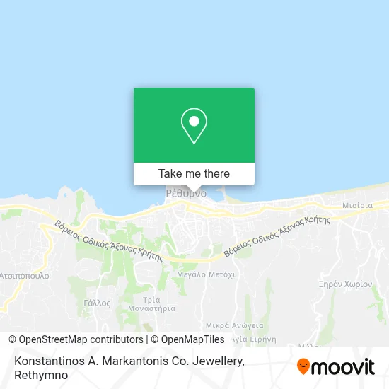 Konstantinos A. Markantonis Co. Jewellery map