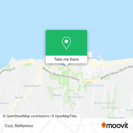 Cozi map