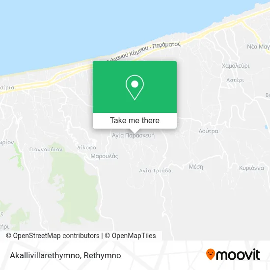Akallivillarethymno map