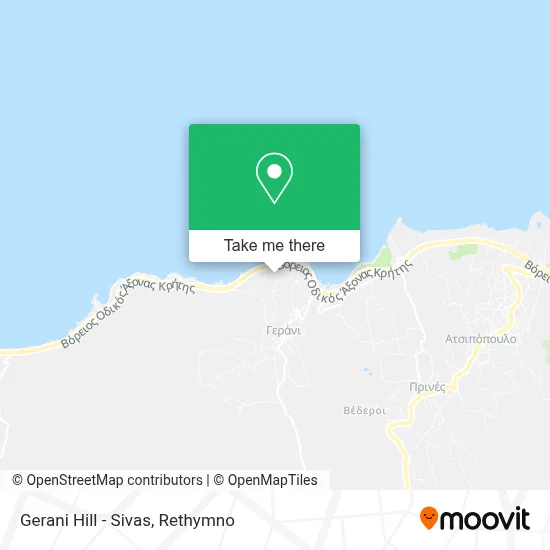 Gerani Hill - Sivas map